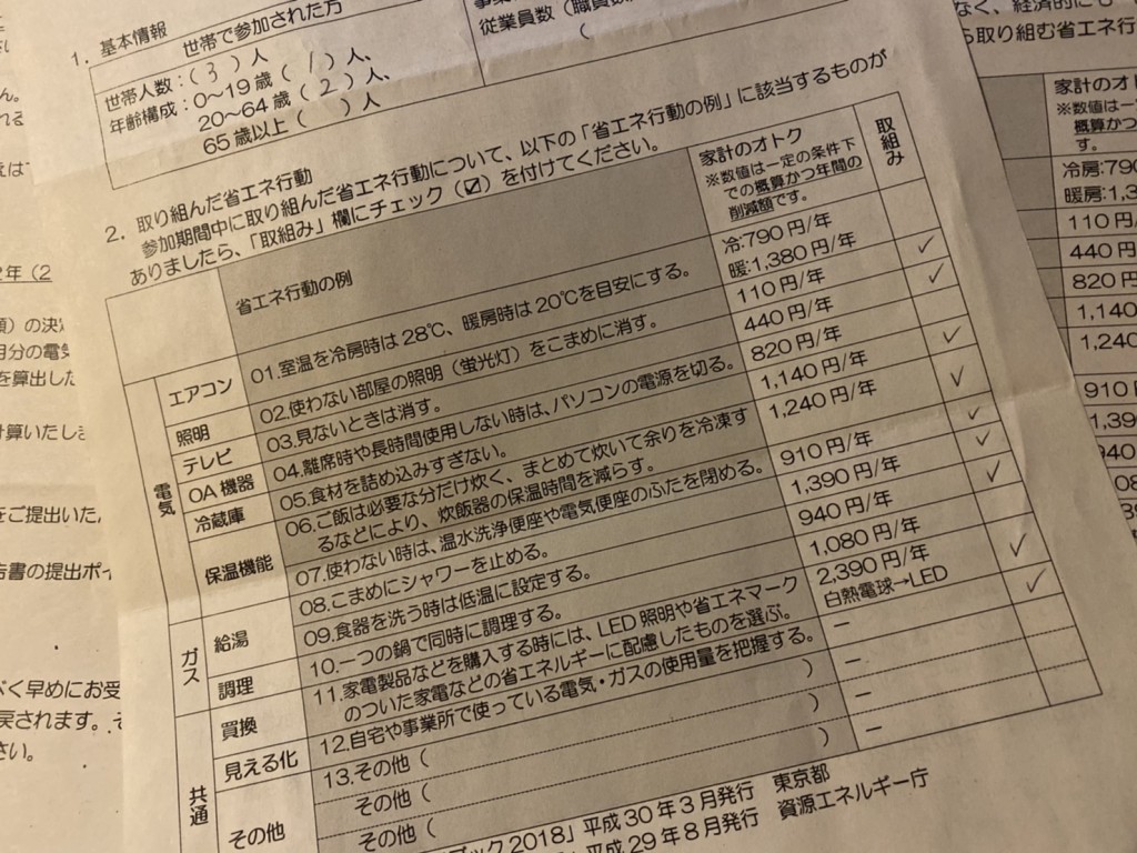 参加するだけでお得な企画!省エネポイントアクション